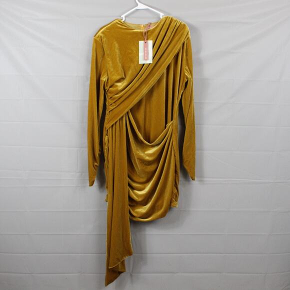 Jessakae Dress Womens Extra Large Noor Velvet Mini Gold Elegant Luxury Party - Picture 4 of 15